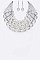 Acrylic Beads Statement Necklace Set