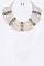Elegant 	Crystal Accent Pearl Statement Necklace Set