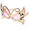 Pack of 12 Clear Butterfly Novelty Sunglasses