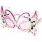 Pack of 12 Clear Butterfly Novelty Sunglasses