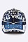 Crystal Las Vegas Embelished Denim Cap LA-HT277X086