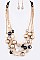 Tri-Layer Mix Beads Straw Adjustable Necklace Set