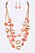 Tri-Layer Mix Beads Straw Adjustable Necklace Set