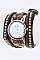 Stylish Wrapped Studded Leather Band Watch LA-1387