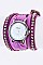 Stylish Wrapped Studded Leather Band Watch LA-1387