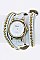 Stylish Wrapped Studded Leather Band Watch LA-1387