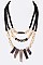 STONE & BEADS MULTI LAYER NECKLACE SET