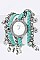 Stylish Fringe Beads Wrapped Braid Strap Watch LA-1980