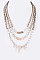 STONE & BEADS MULTI LAYER NECKLACE SET