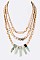 STONE & BEADS MULTI LAYER NECKLACE SET