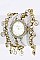 Stylish Fringe Beads Wrapped Braid Strap Watch LA-1980
