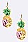 Glam Glittery Pineapple Iconic Earrings