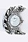Fashionable Double Wrap Leather Bracelet Watch LA-1709