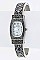 Chic Textured Open Bangle Watch LA-BG1162L10