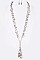 MIXED BEADS & SEA SHELL NECKLACE SET