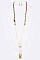 Multi-Seed Beads Tassel Necklace Set
