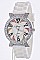 Trendy Funny Number Crystal Dial Silicon Watch LA 05-1651