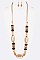 ASSORTED BEADS LONG NECKLACE SET