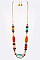 ASSORTED BEADS LONG NECKLACE SET