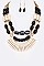 MIXED CERAMIC BEADS STATEMENT NECKLACE SET