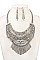 FRINGE BAR RHINESTONE PAVE NECKLACE SET