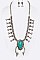 Western Squash Blossom Statement Necklace Set