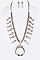 Squash Blossom Statement Necklace Set