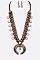 Turquoise Squash Blossom Statement Necklace Set