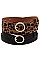 FASHIONABLE ROUND BUCKLE BELT