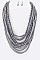 Elegant Beads Layer Necklace Set LA-181122