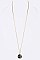 Stylish Convertible Mix Layer Stone Pendant Necklace LAN6140