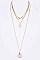 Stylish Convertible Mix Layer Stone Pendant Necklace LAN6140