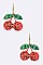 Glitzy Cherries Festival Earrings