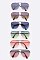 Pack of 12 Aviator Top Flat Bar sunglasses