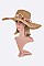 Pack of 12 Straw Floppy Hat Set