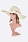 Pack of 6 Large Bow Floppy Straw Hat Set