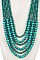 MULTI BEAD ELONGATED NECKLACE SET