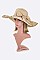 Pack of 6 Large Bow Floppy Straw Hat Set