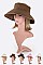 Pack of 12 Straw Foldable Classic Visor Set