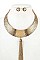 CHAIN TASSEL METAL ACCENT LINK NECKLACE