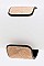 Genuine Stone Metallic Leather Cuff LA-JCB1131