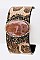 Center Stone Leather Cuff LA-JCB1130