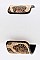 Center Stone Leather Cuff LA-JCB1130