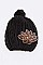 Stylish Beaded Lotus Fashion Knit Beanie LA-HT2984MF060