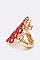 Elegant Crystal Circle Iconic Stretch Ring LARB2139
