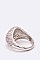 Cubic Zirconia Micro Setting Iconic Doom Ring LAGKP458R