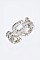 Cubic Zirconia Iconic Chained Fashion Ring LACW1783