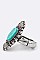 Grand Turquoise Fashion Stretch Ring LASR0040
