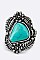 Fashionable Turquoise Fashion Stretch Ring LASR0008