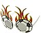 Pack of 12 Fire Balls Novelty Sunglasses